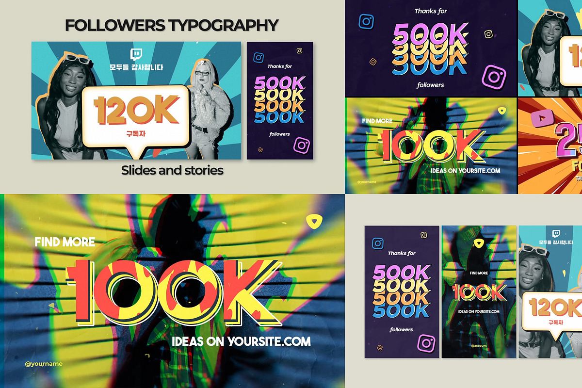 Followers Typography | FCPX, a Templates & Theme by FlashFXbox (Photo 1 of 2)
