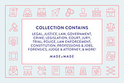 Legal Line Icons, an Outline Icon by Made by Made (Thumbnail 2 of 8)