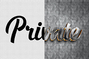 Private 3D editable text effect, a Layer Style Add-On by Hello Muh (Thumbnail 2 of 2)