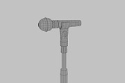Microphone with stand, an Object 3D Model by CGTech (Thumbnail 8 of 9)