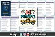 AI Prompts for Marketing, a Stationery Template by Designmela01 (Thumbnail 1 of 5)