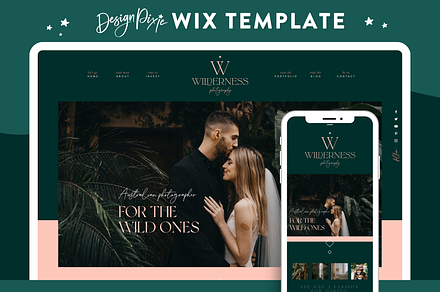 Wix Website Template for hot Photographers, Travelers, Agency Owners and Store Owners Selling A Service.