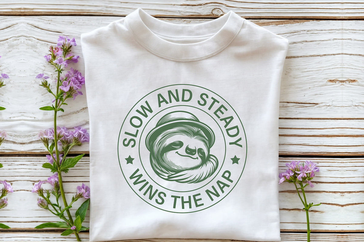 Funny Sloth Quote Chill Design, an Illustration by Pixels.Craft (Photo 2 of 7)