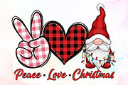 Peace Love Christmas PNG, an Illustration by Sublimation Artist (Thumbnail 1 of 9)