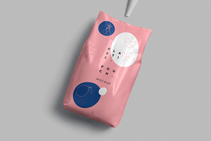 Plastic Packaging Pouch Mockups