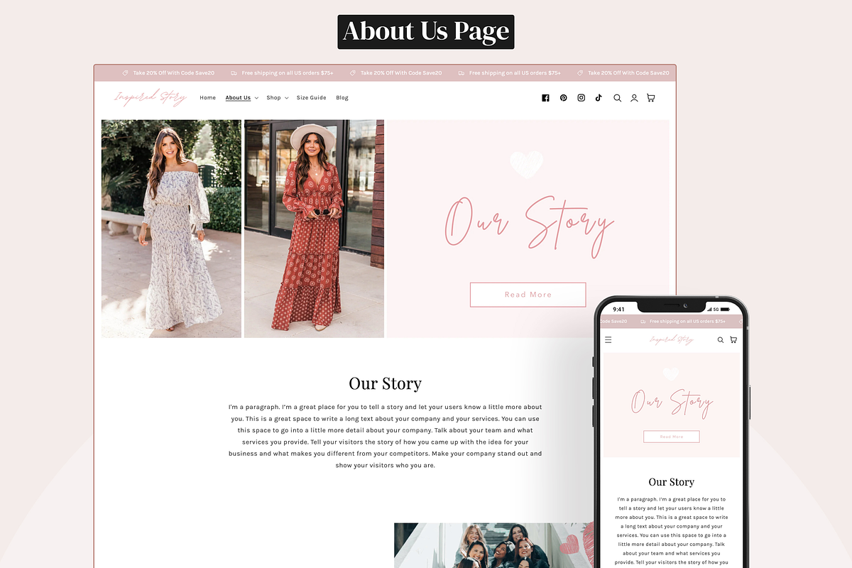 Story - Fashion Shopify Theme, a Shopify Template by InspiredTheme (Photo 4 of 9)