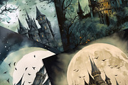Eerie Gothic Castle, a Background Graphic by Curve Design (Thumbnail 3 of 4)