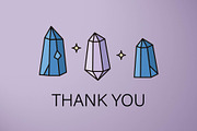 Crystals and Evil Eye illustrations, a Background Graphic by illustrator_natalie (Thumbnail 11 of 11)