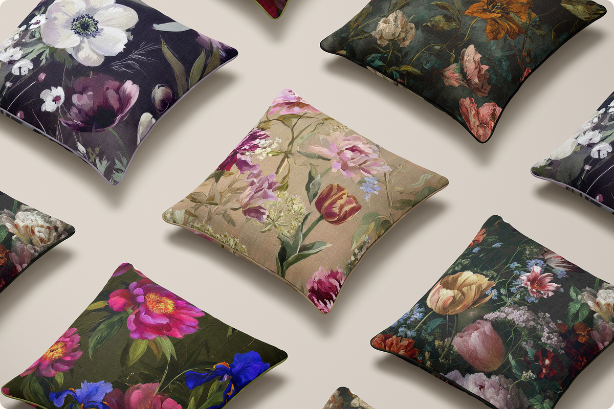 Dark Romance Moody Floral Patterns, a Pattern Graphic by Ninterints (Photo 11 of 17)