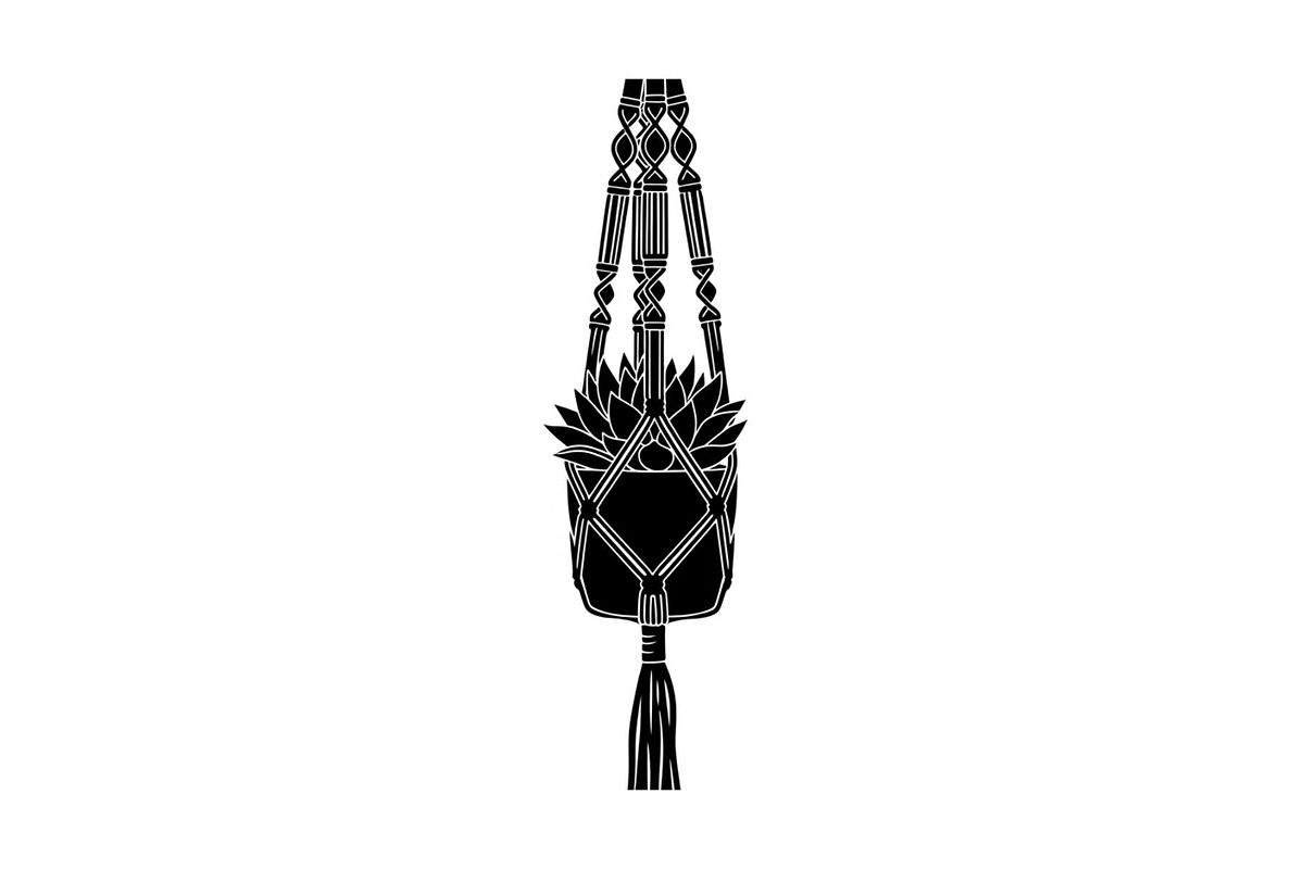 Macrame Plant Hanger Bundle, an Illustration by Creativeshirt (Photo 25 of 31)