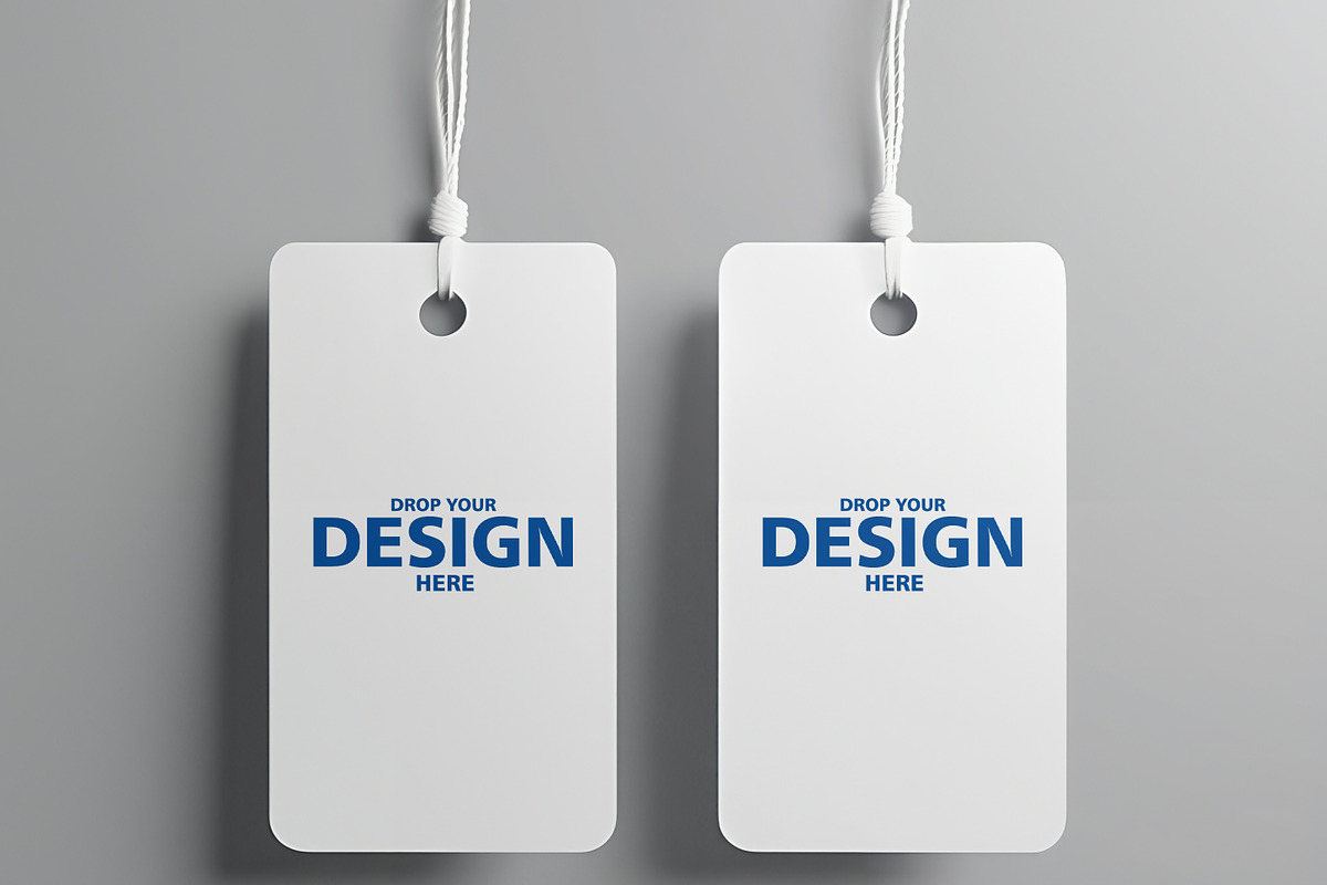 Minimal Hanging Tag Mockup Set, an Advertising Mockup by makart25 (Photo 2 of 3)
