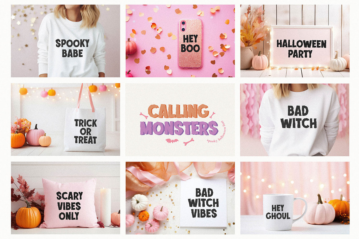 Spooky Halloween Bundle - 8 Fonts, a Handwritten Font by BarcelonaShop (Photo 4 of 9)