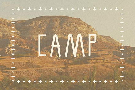 CAMP FONT - from By Hand Designs