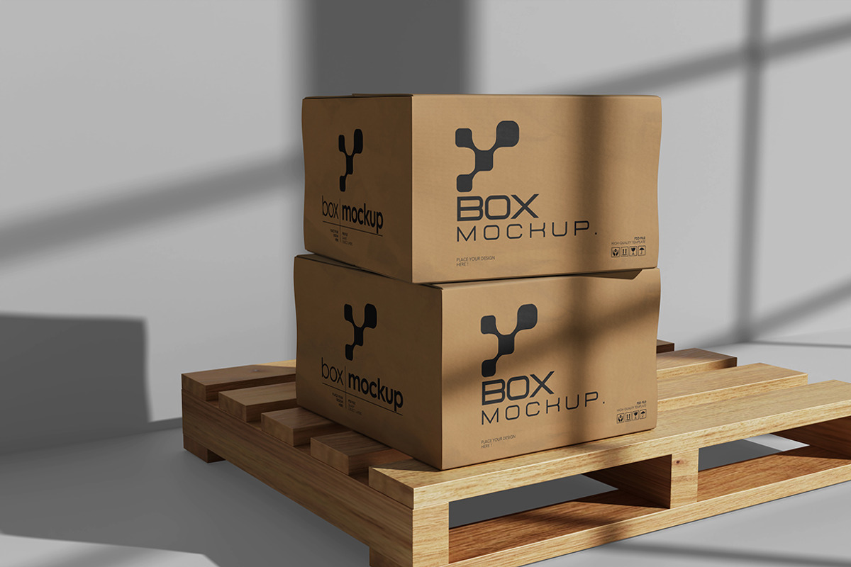 Box Mockup For Branding, an Advertising Mockup by bimockup (Photo 2 of 6)