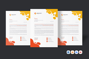 Modern Letterhead, a Resume Template by iDoodle Studio