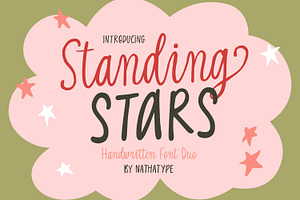 Standing Stars, a Sans Serif Font by Nathatype