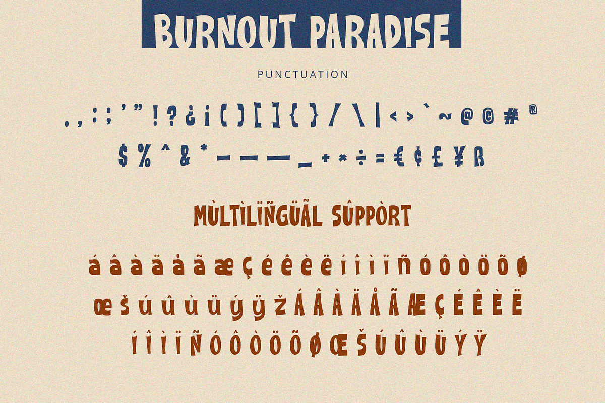 Burnout Paradise - Display Font, a Handwritten Font by Alpaprana (Photo 9 of 10)
