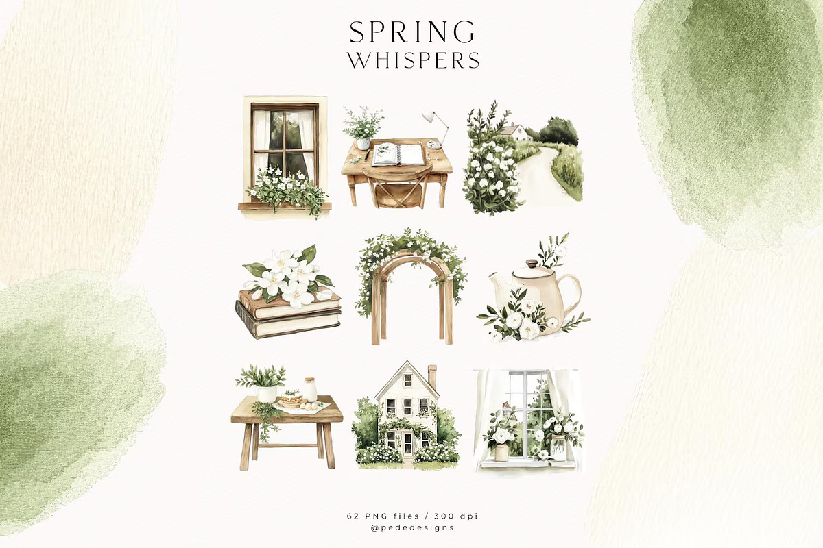 Spring Whispers, a Seasonal Illustration by PeDe Designs (Photo 7 of 25)