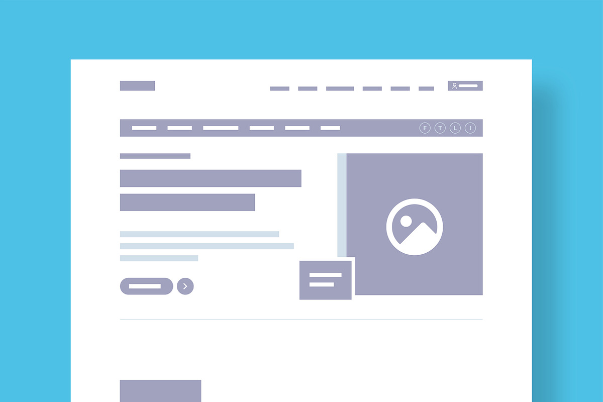 Website Wireframe for Landing Page preview 2