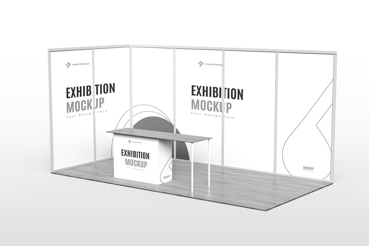 Exhibition Booth Mockup Template, an Advertising Mockup by graphypix (Photo 4 of 4)