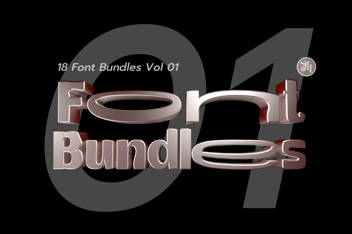 18 Font Bundles Vol 01, a Handwritten Font by FHFont (Photo 1 of 3)