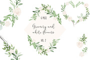 Greenery & White Wedding VOL2, an Illustration by DailyMiracleDigitals,LLC (Thumbnail 1 of 6)