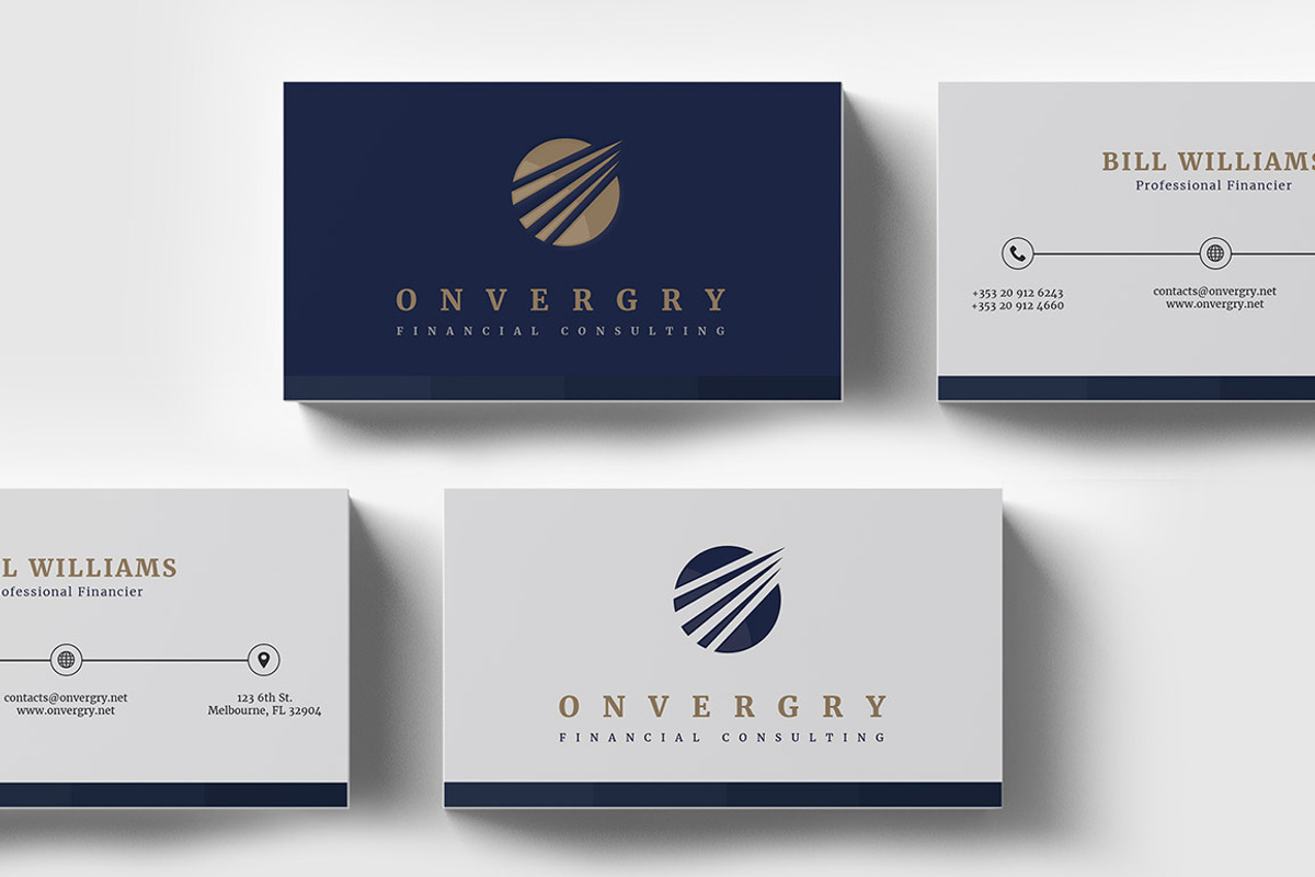 Financial Consulting Business Card, a Business Card Template by Radomir (Photo 1 of 2)