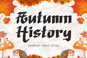 Autumn History, a Handwritten Font by Yoga Letter (Thumbnail 1 of 6)