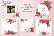 Burgundy Peonies & Blush Roses, an Illustration by Catch the Dream Art (Thumbnail 6 of 14)