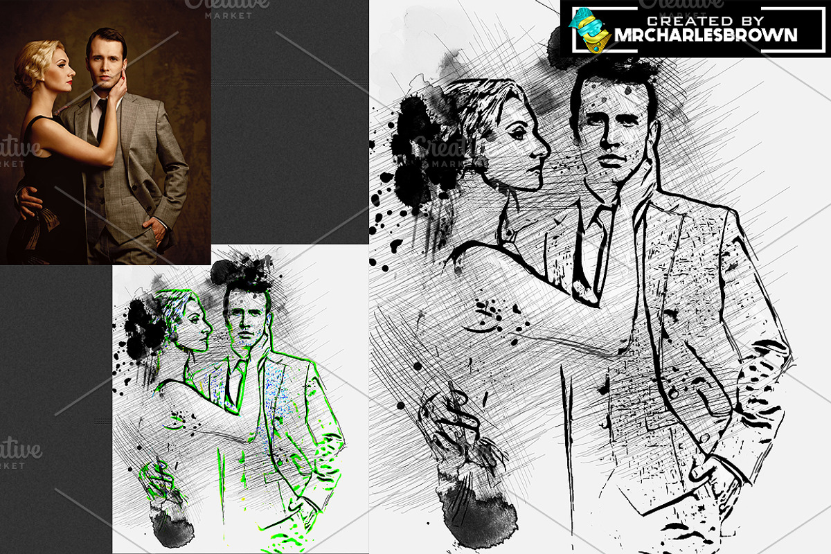 Pure Art Hand Drawing 150, an Action Add-On by mrcharlesbrown (Photo 6 of 10)