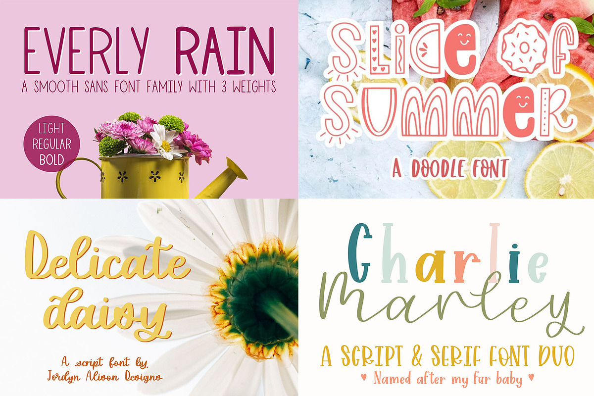 Entire Font Collection, Future Fonts, a Script Font by Jordyn Alison Designs (Photo 6 of 8)