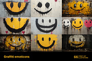 Graffiti emoticons. 66 images, a Decorative Illustration by Handmadefont (Thumbnail 3 of 13)