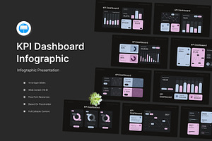 KPI Dashboard Infographic Keynote, a Presentation Template by Antstheme