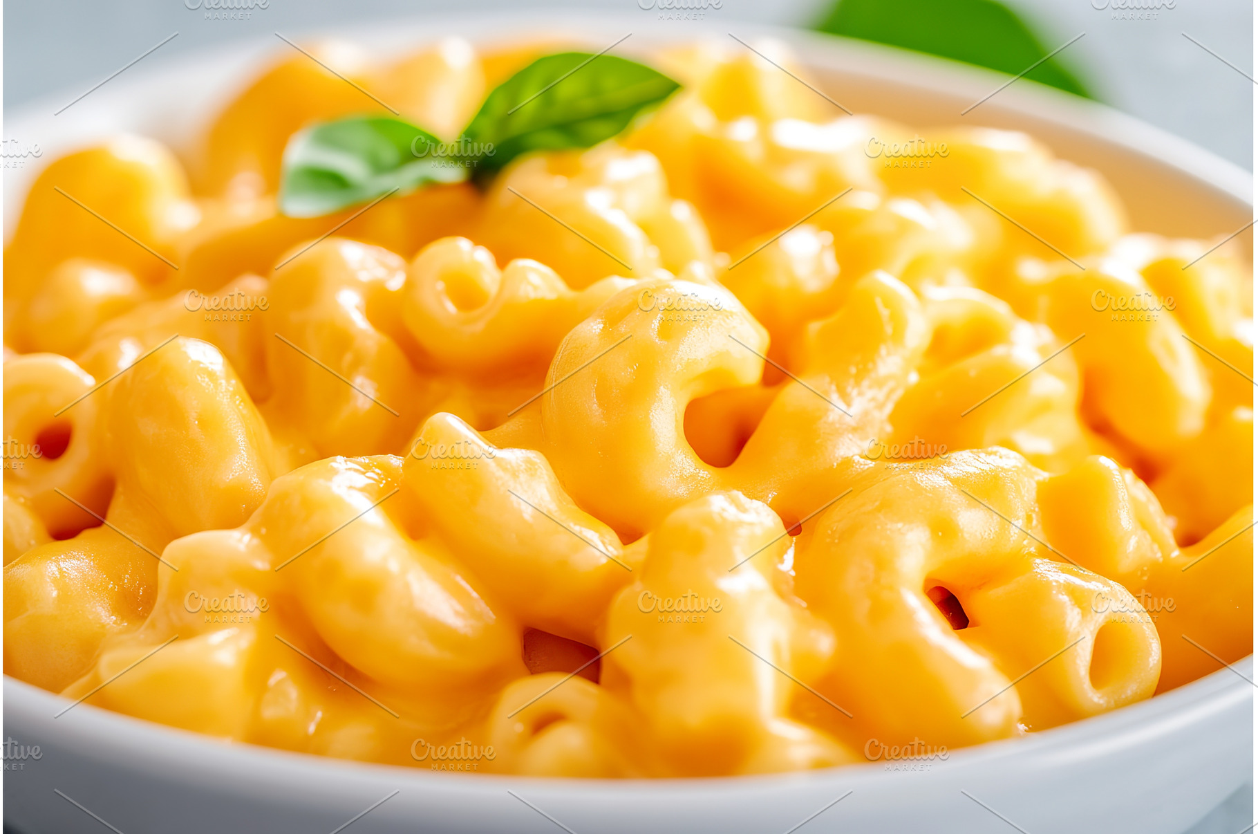 Creamy macaroni and cheese garnished, a Food & Drink Photo by Lermont51