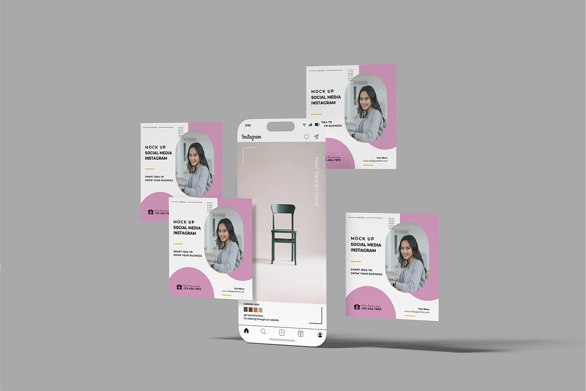 Mobile Social Media Post Mockup, a Social Media Template by rizalamora (Photo 6 of 11)