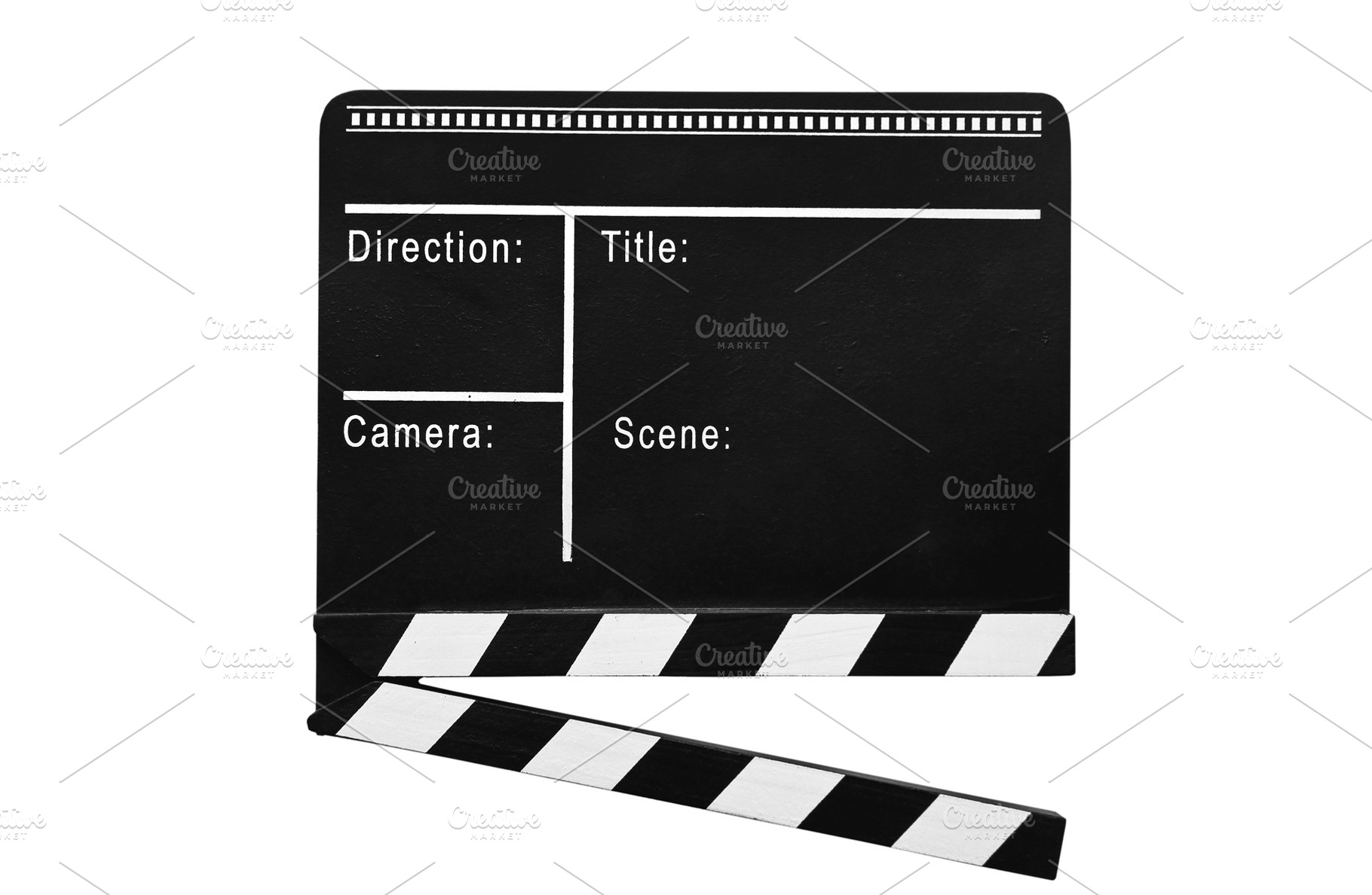 Real movie clapper isolated, an Arts & Entertainment Photo by BOOCYS