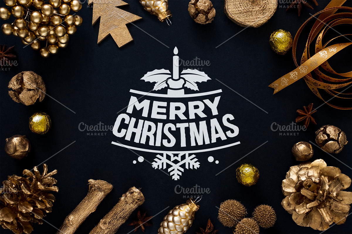 Christmas background mockup, a Mockup by Scredeck