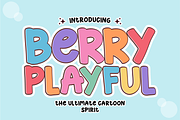 Berry Playful - Cartoon Display Font, a Handwritten Font by KiddoGlyphs Studio (Thumbnail 1 of 5)