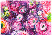 12 paintings with flowers, a Decorative Illustration by coconut_forest (Thumbnail 5 of 13)