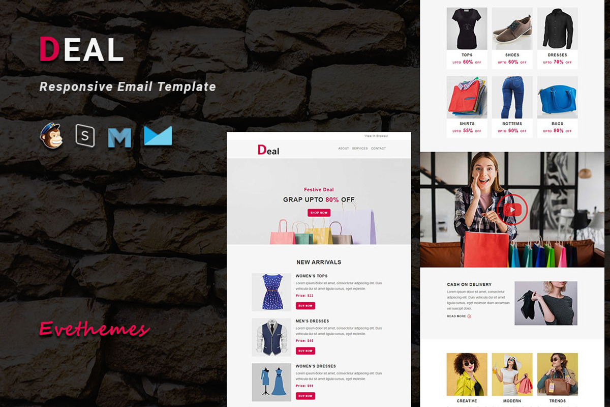 Deal - Responsive Email Template, an Email Template by evethemes (Photo 1 of 3)