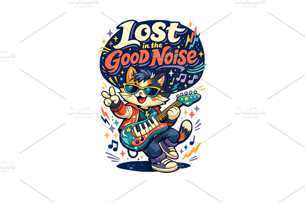 Lost in the Good Noise Wall Art, a Background Graphic by LaseredNinja (Photo 3 of 3)