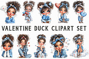 Watercolor Romantic Girl Clipart, an Illustration by Libby Wishes (Thumbnail 2 of 7)