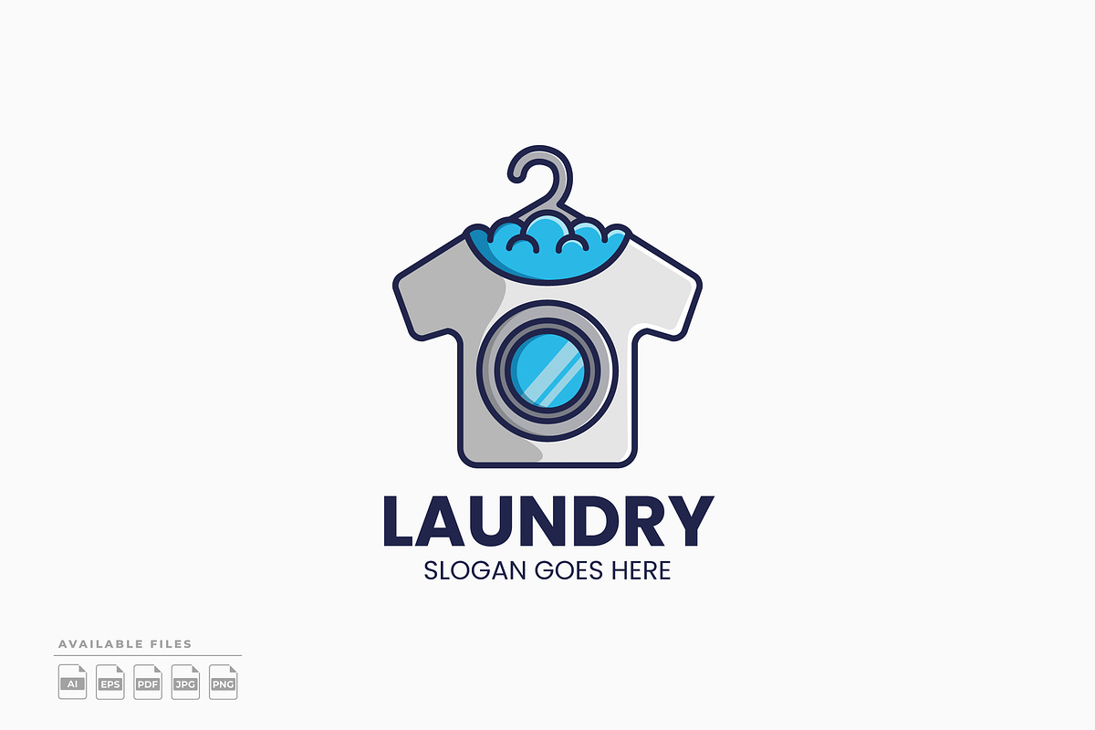 Laundry Logo, a Branding & Logo Template by Zeer Graphic