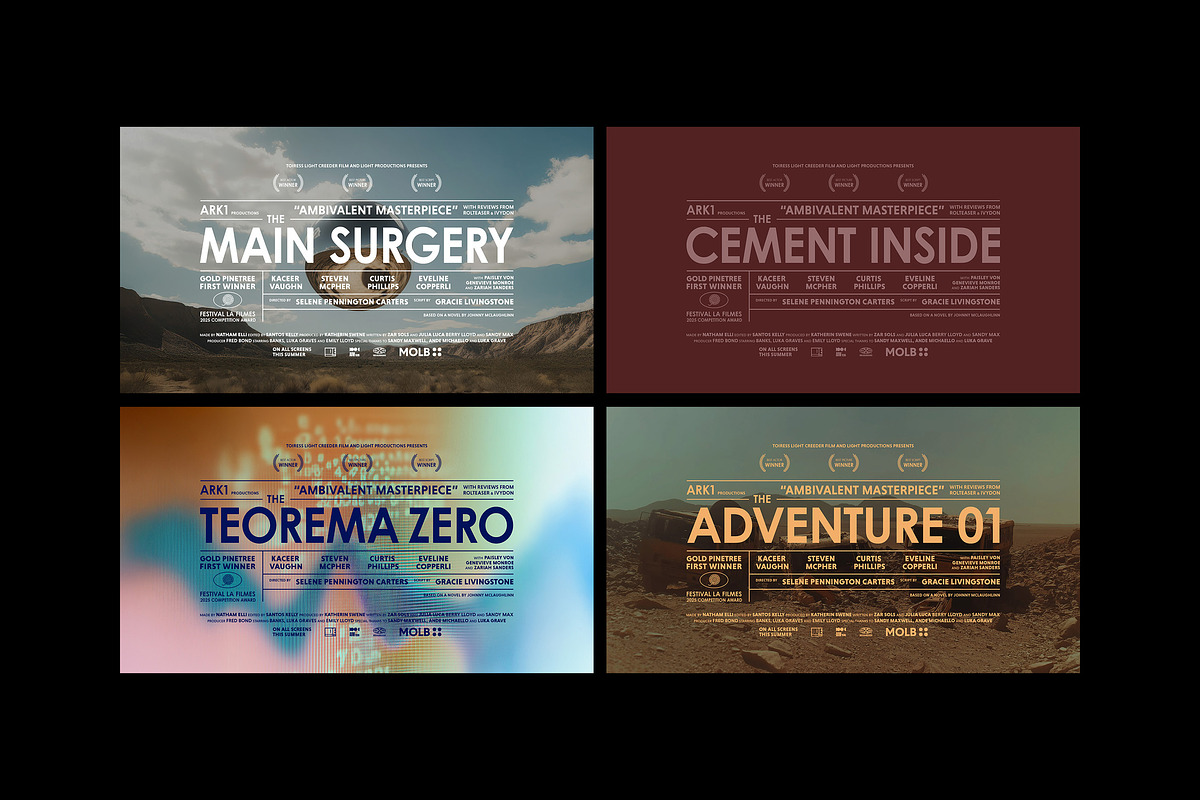 Sci-Fi Movie Titles, a Design Template by pixelbuddha.net (Photo 4 of 14)