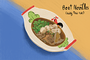 Boat Noodle, a Food Illustration by AMMi (Thumbnail 2 of 2)