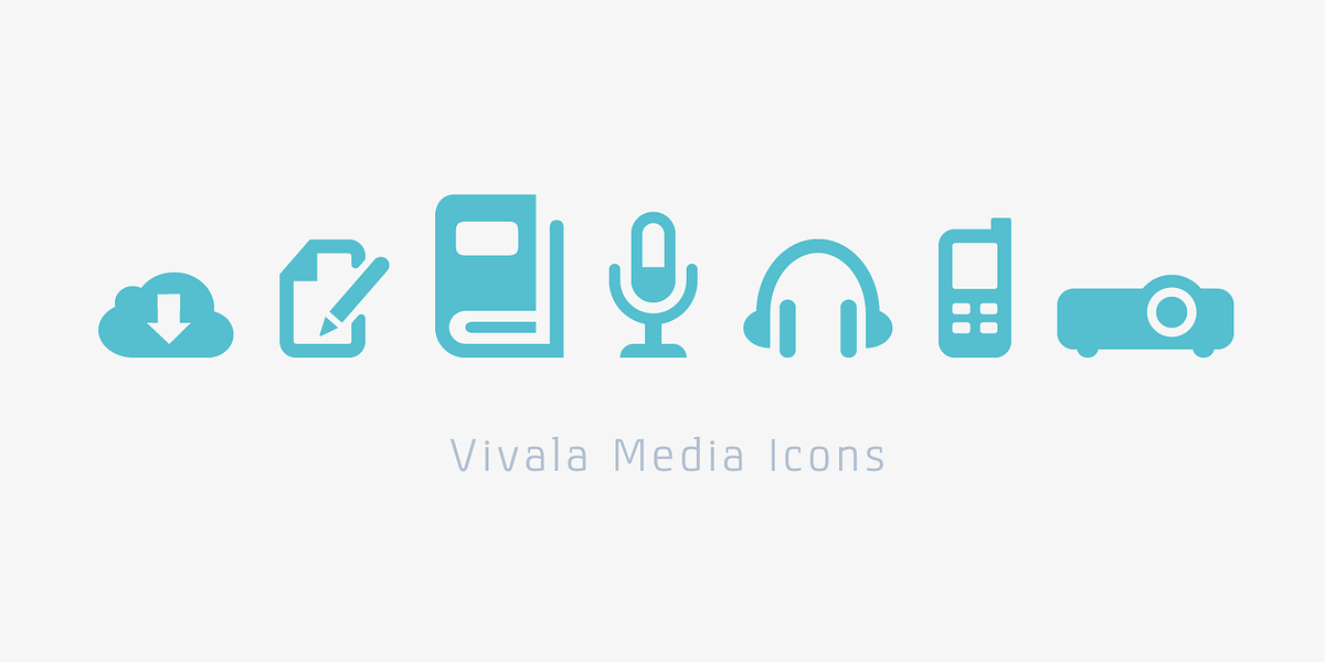 Vivala Media Icons, a Symbol Font by VivalaType (Photo 5 of 5)