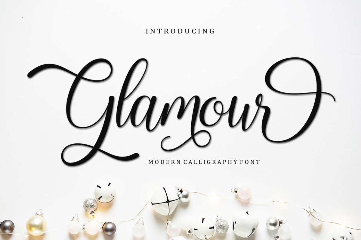 Glamour Script, a Script Font by Bosstype Studio (Photo 1 of 7)