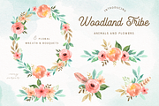 Woodland Tribe Watercolor Clip Art, an Animal Illustration by everysunsun (Thumbnail 5 of 5)