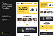 Figma E-commerce Management Template, a Landing Page Template by Musara (Thumbnail 1 of 5)