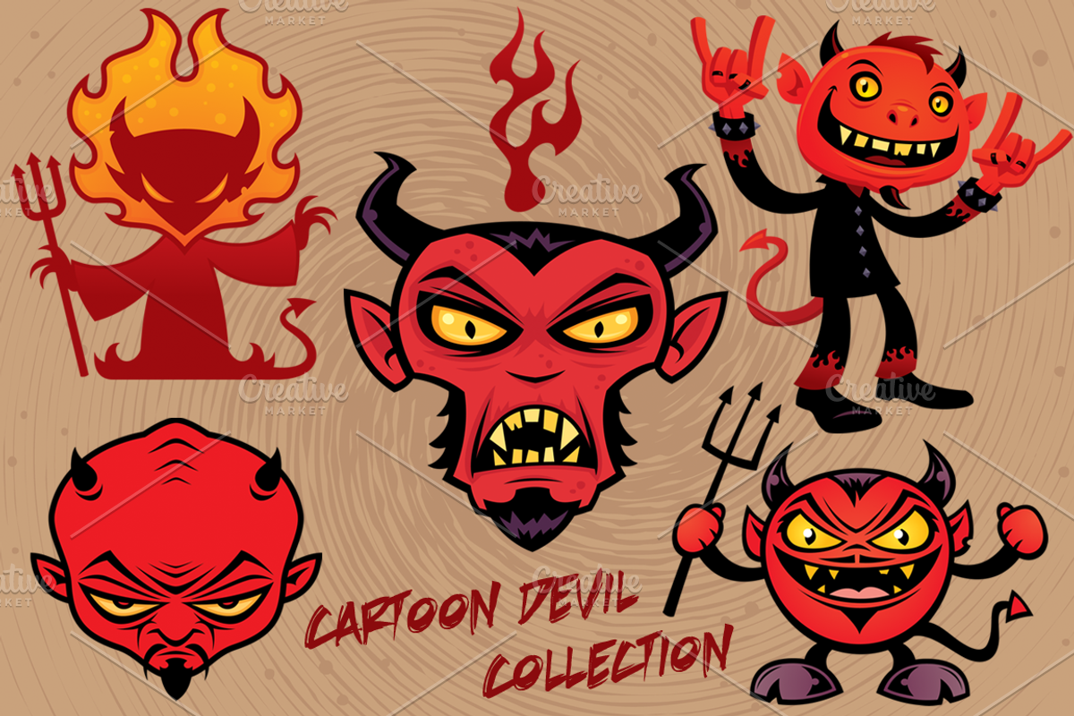 Cartoon Devil Collection, an Illustration by Schwegel Illustration